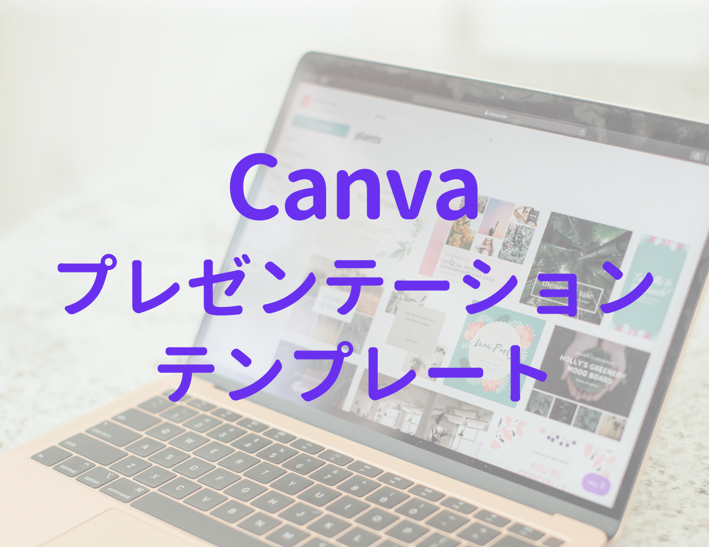 Canva公式クリエイター落合陽子のブログ内に使用するサムネイル画像、Canvaプレゼンテーションの紹介ページサムネイル画像